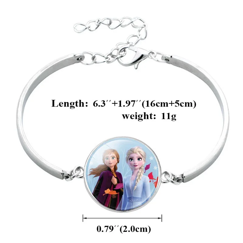 Disney Princess Children Cartoon Bracelet Frozen Elsa Lovely Wristand Girl Gift Clothing Accessories Bangle Kid Make Up Jewelry | Игрушки и
