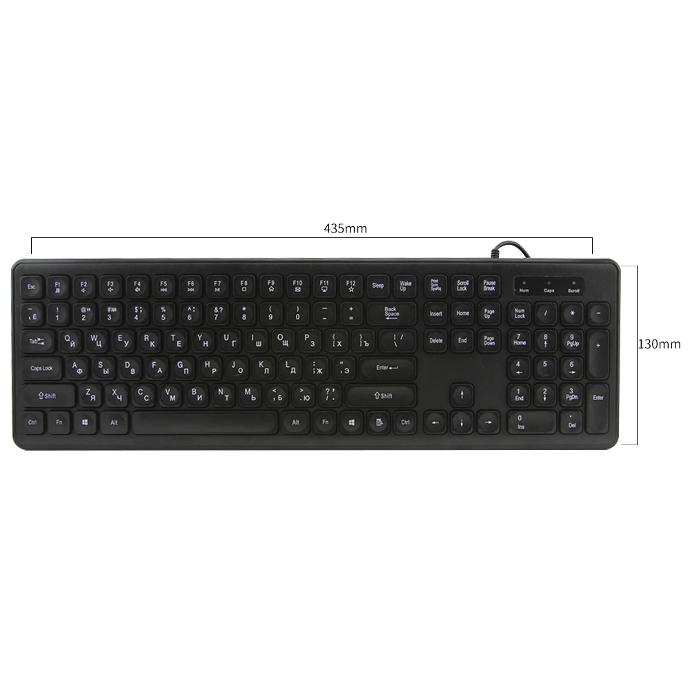 CHYI 108 Key Russian Standard Wired Keyboard USB Silent For Laptop Desktop Computer | Компьютеры и офис