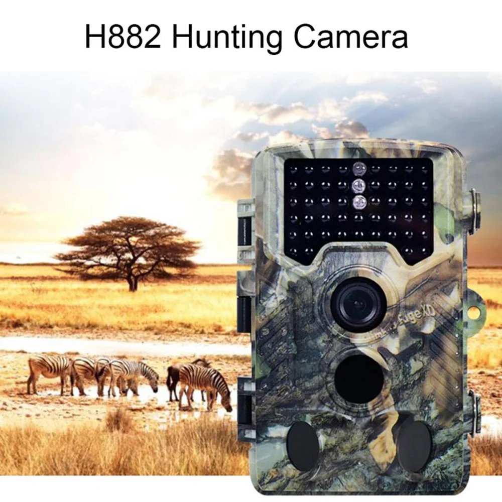 

H882 Hunting Camera Built-In Battery 1080P 5MP Wild Life Camcorder Infrared Night Vision Scouting Cam Outdoor Accessories