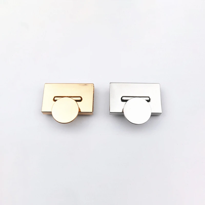 

Fashion Magnetic Clasp Turn Lock Twist Locks Metal Hardware For DIY Craft Replacement Handbag Bag Purse Accessories New