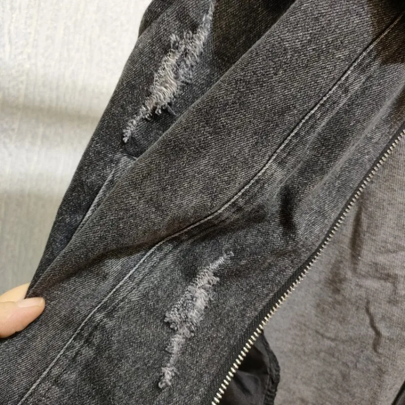 

New Fashion Women Patchwork Denim Sleeveless Jacket Autumn Outwear Vest Jean Coat Casual Streetwear Loose Fit Cowboy Waistcoat