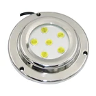 Подводный светильник для лодки, 6 Вт, DC12-28V дюйма, нержавеющая сталь 316L, для бассейнов, морских судов, доков лампа для соленой воды, DH-UD89