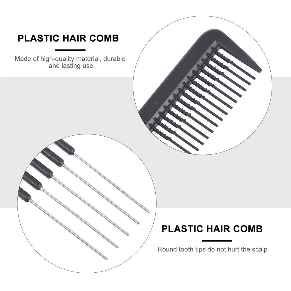 

3pcs Steel Needle Fork Combs Corrugated Hair Style Combs Hair Insert Needle