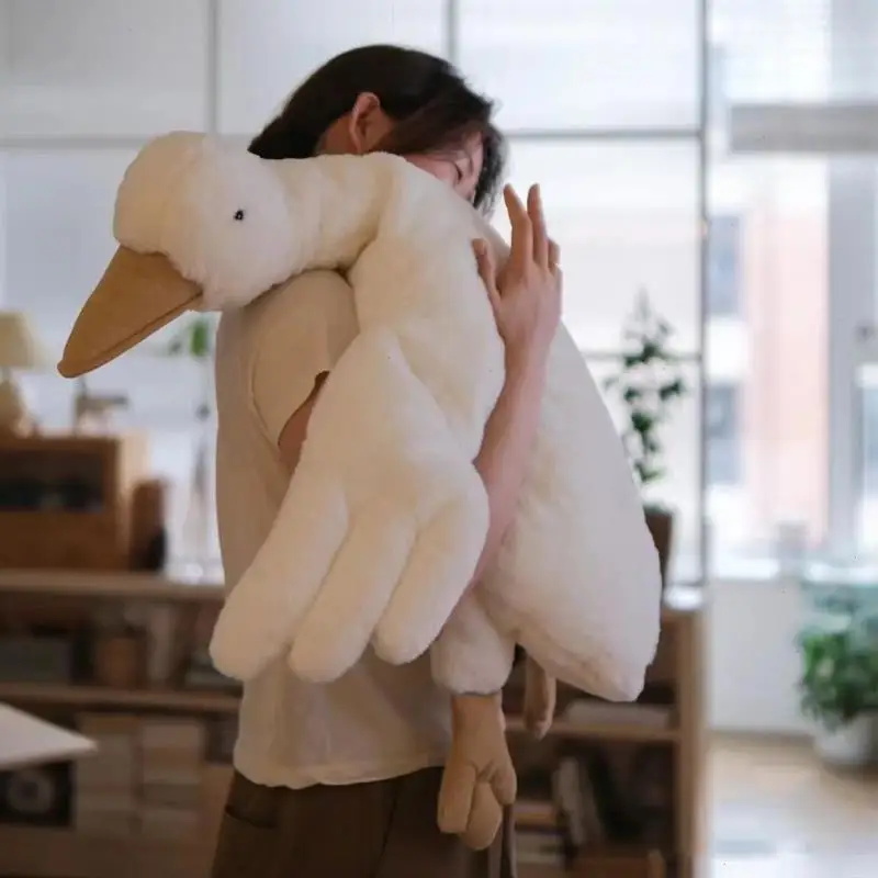 

Cute Cotton Goose Stuffed Toys Animal Baby Accompanying Dolls Plush Comfort Soft Pillow Nordic Home Decor