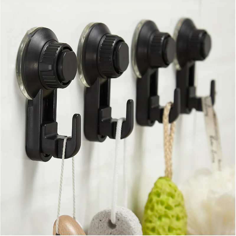 High Quality Hooks Strong Self Adhesive Door Wall Hangers Hooks Suction Heavy Load Rack Cup Sucker For Kitchen Bathroom