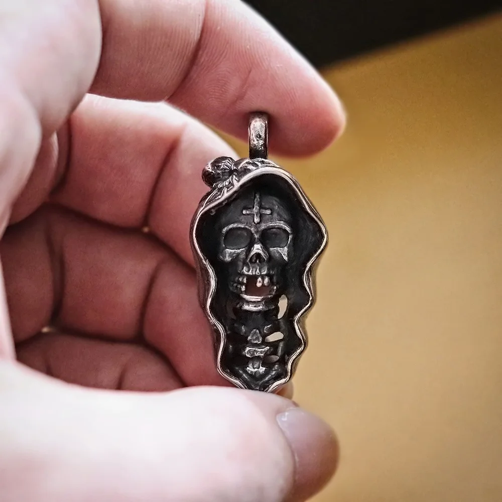 EYHIMD перевёрнутый крест сатана демон верующий паук Череп кулон из нержавеющей