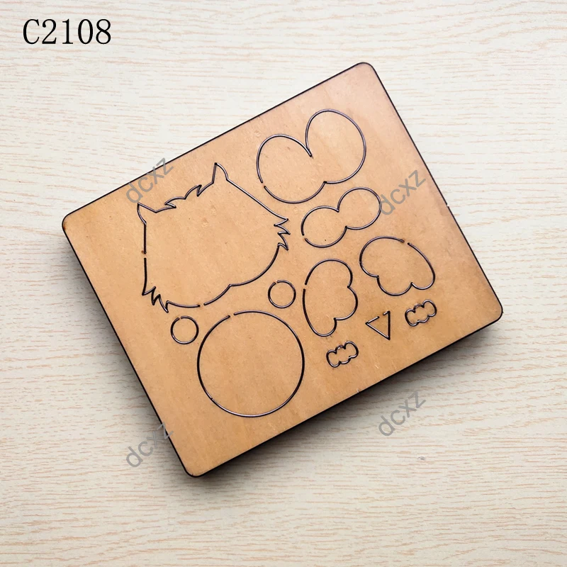Новые деревянные штампы в виде совы для скрапбукинга C2108 режущие стандартных
