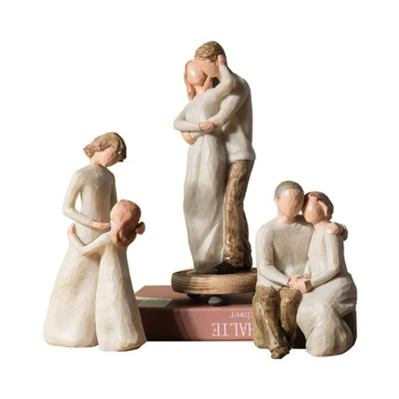 Статуэтка из смолы в скандинавском стиле с абстрактной фигуркой украшение для