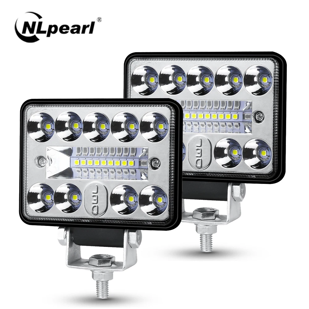 

NLpearl 4" 5" 6" 12V 24V LED Work Light Bar for Truck Car Tractor SUV 4x4 Boat ATV Spot Flood LED Light Bar Off Road Headlights