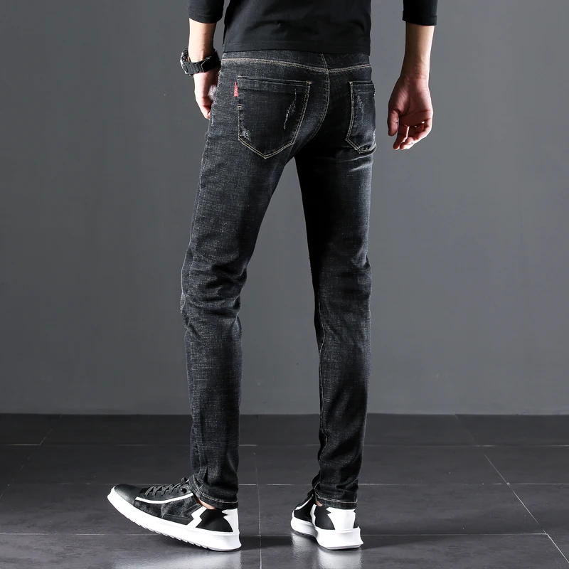 WWKK 2020 мужские джинсы весна и лето обтягивающие Прямые повседневные тонкие