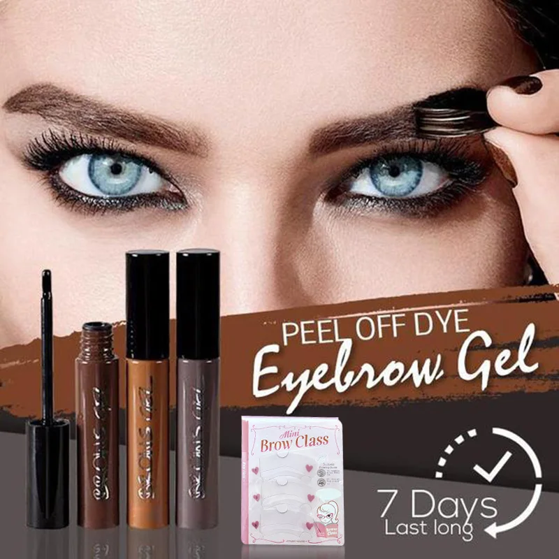 

Peel-off Eyebrow Tattoo Tint Dye Water Resistant Long Lasting Brow Gel Eyebrow Cream J9