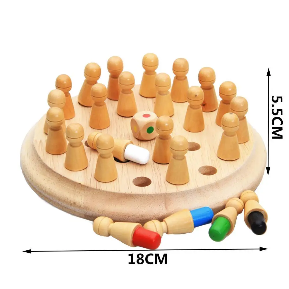 

Kids Wooden Memory Match Stick Chess Game Fun Block Board Game Educational Cognitive Ability Interactive Toy For Children