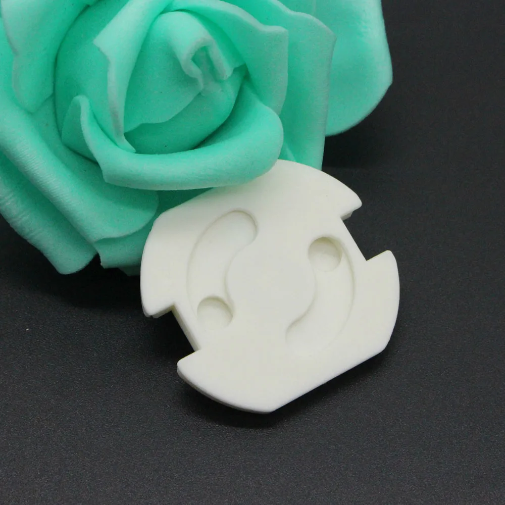 10 шт./лот Поворотная Крышка для детской безопасности с 2 отверстиями европейский