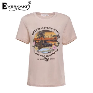 Женский хлопковый топ everkhaki в стиле бохо, популярный шикарный модный топ в стиле ретро с коротким рукавом, большие размеры, 2021