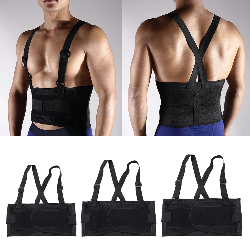 

Weight Lifting Training Waist Belt Gym Fitness Lower Back Brace Strap Women Men Workout Bodybuilding Back Brace Protector Guard