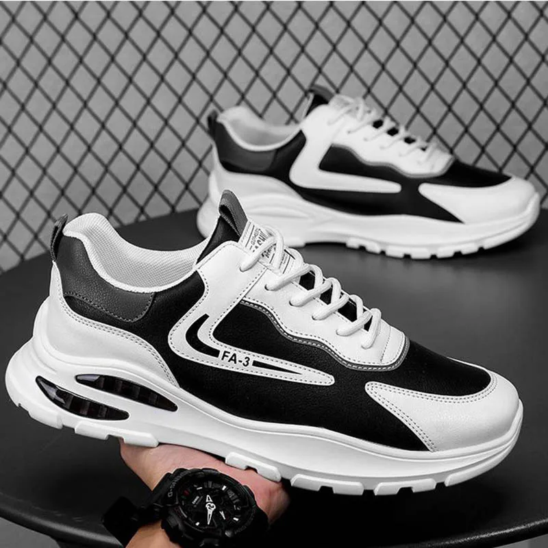 

Кроссовки мужские легкие на шнуровке, дышащие Сникерсы для тенниса, повседневная спортивная обувь для бега и баскетбола, легкие, Нескользящ...