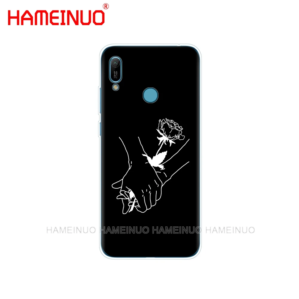 43407 Силиконовый чехол для huawei Y5 Y6 Y7 Y9 PRO PRIME honor 8s 8a 20 LITE PRO 10i view 20 V20 Love Heart Flower Rose Girl - Цвет: 43407