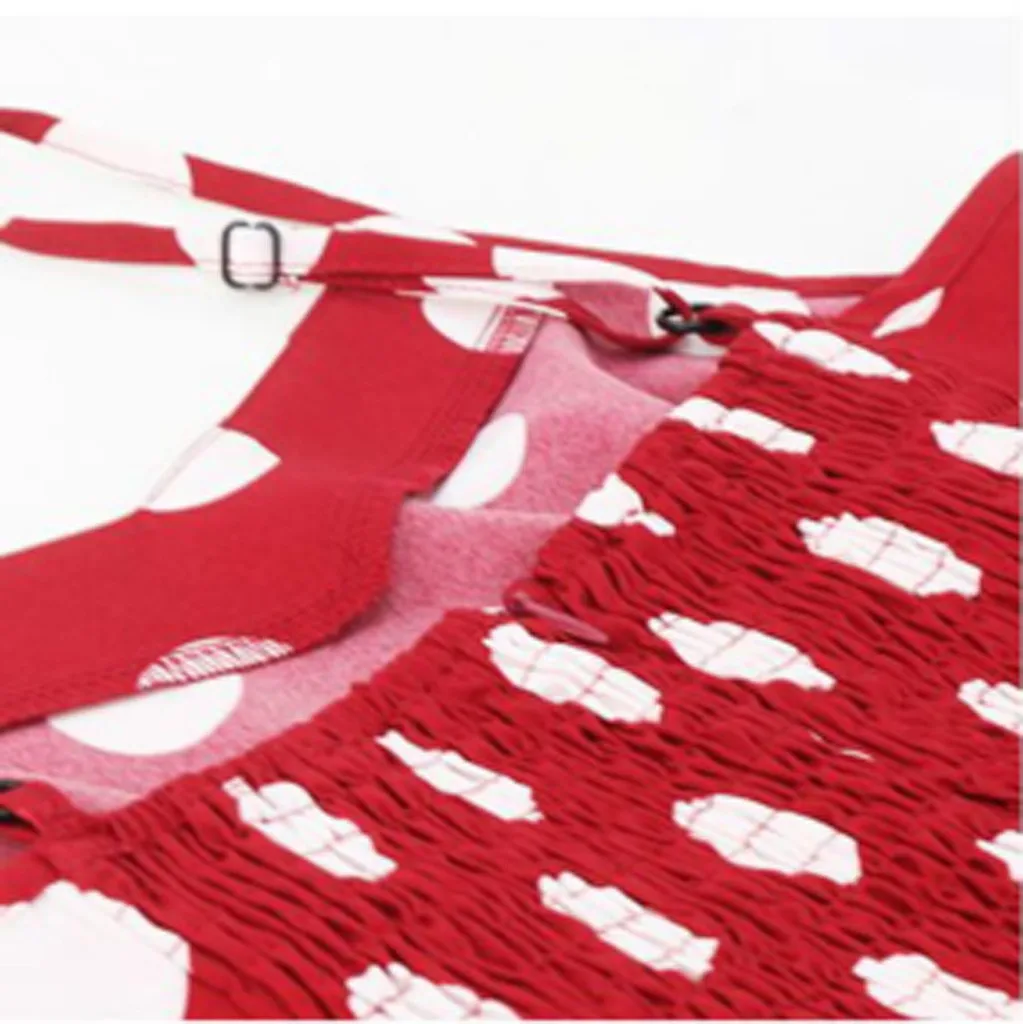 

Summer Dress Women Polka Dots Print Slim Backless Sleeveless Knee Length Bandage Dress Sexy Beach Party Dresses Robe Femme