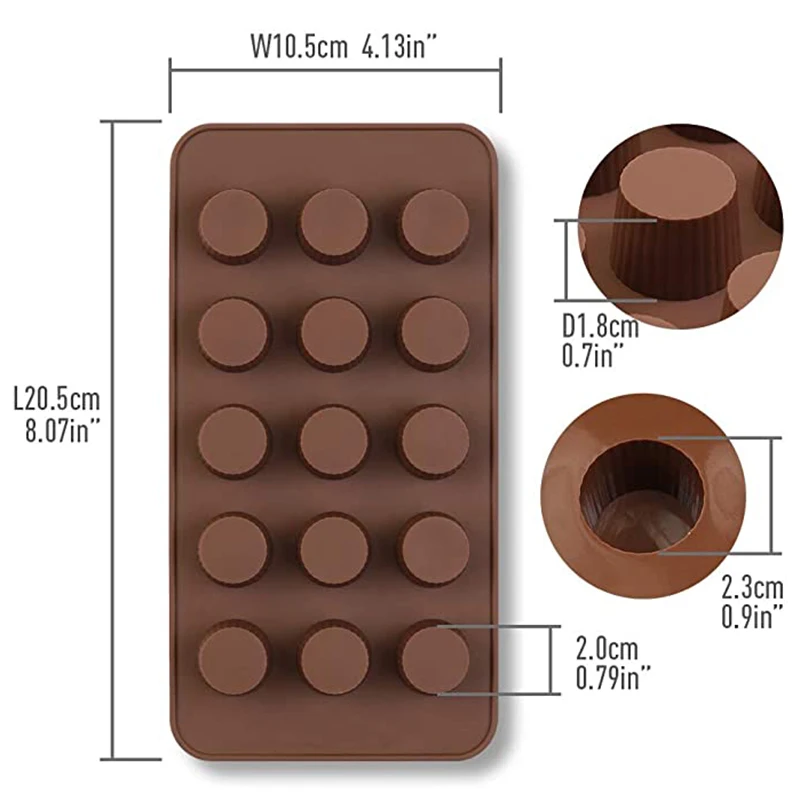 Silikon Fett Bomben Formen Mini Tasse Schokolade Süßigkeiten Form Erdnussbutter Jello Keto Cordial Moule Küche Zubehör Backen Werkzeuge – Detail 3