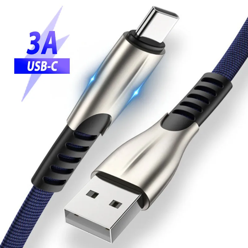 USB Type C кабель для быстрой зарядки huawei p30 P20 mate 30 Samsung Galaxy S10 A50 A80 Note 10 Plus 3 м 2 Usb c