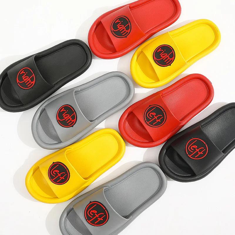 Мужские шлепанцы Летние пляжные сланцы Простые женские модные Нескользящие