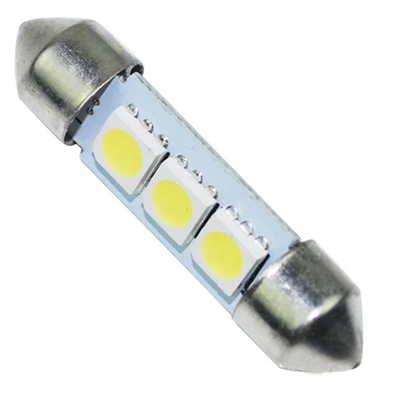 Автомобиль 6X 36 мм 3 SMD СВЕТОДИОДНЫЙ LED чисто белый автомобиль фестон Карта