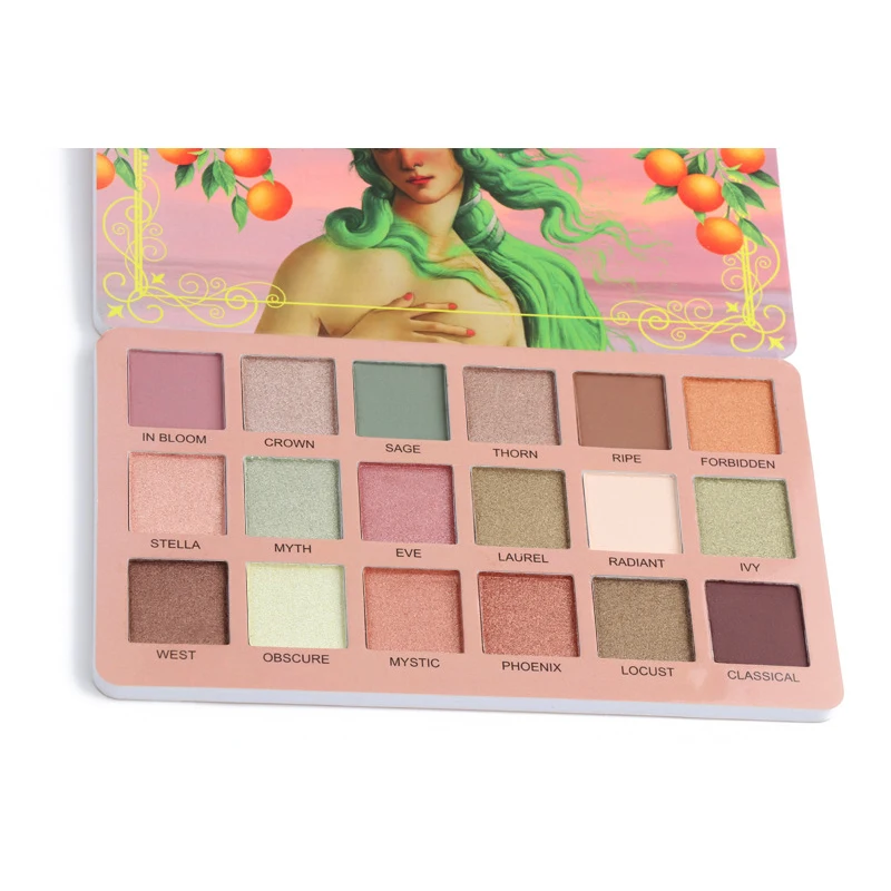 Блестящие тени для век 18 цветов EVA пигментные Палитра матовые мерцающие 1 шт