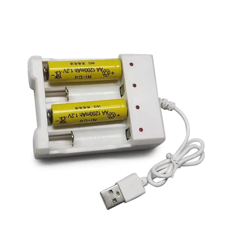 4 слота универсальное USB-выходное зарядное устройство для батарей AA/AAA