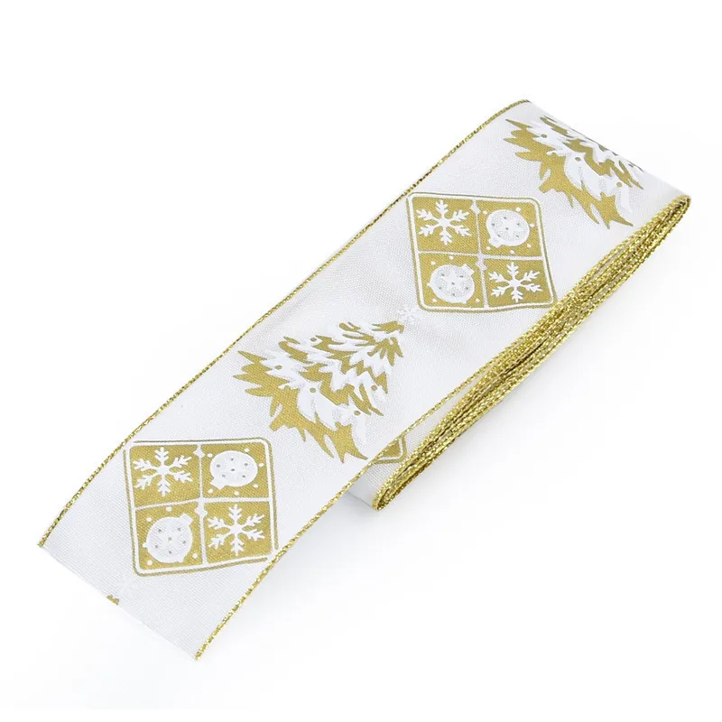 2019 Рождественская лента DIY рождественская ель украшение пряжа Снеговик Снежинка