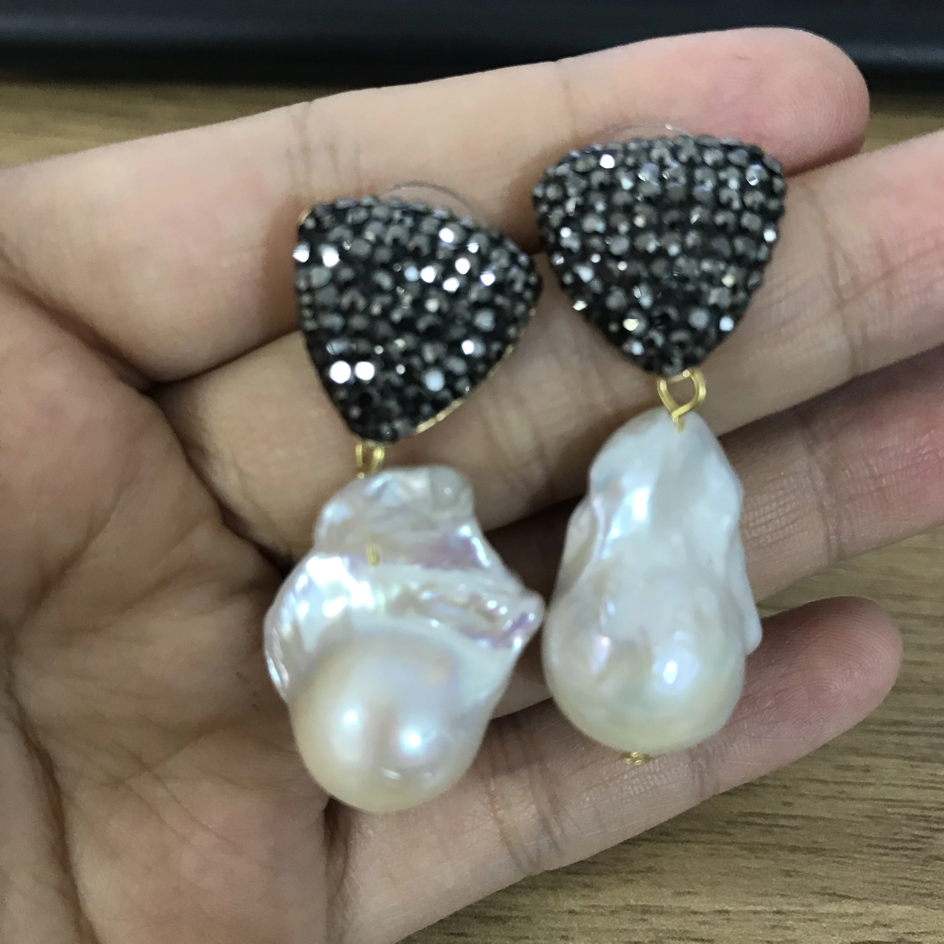 5 пар серьги из натурального жемчуга разные геометрические свободная форма