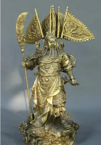 SUIRONG 1009 + оптовая продажа фабрики Китайский Фэншуй латунь Воин Гуань Гун Юй статуя