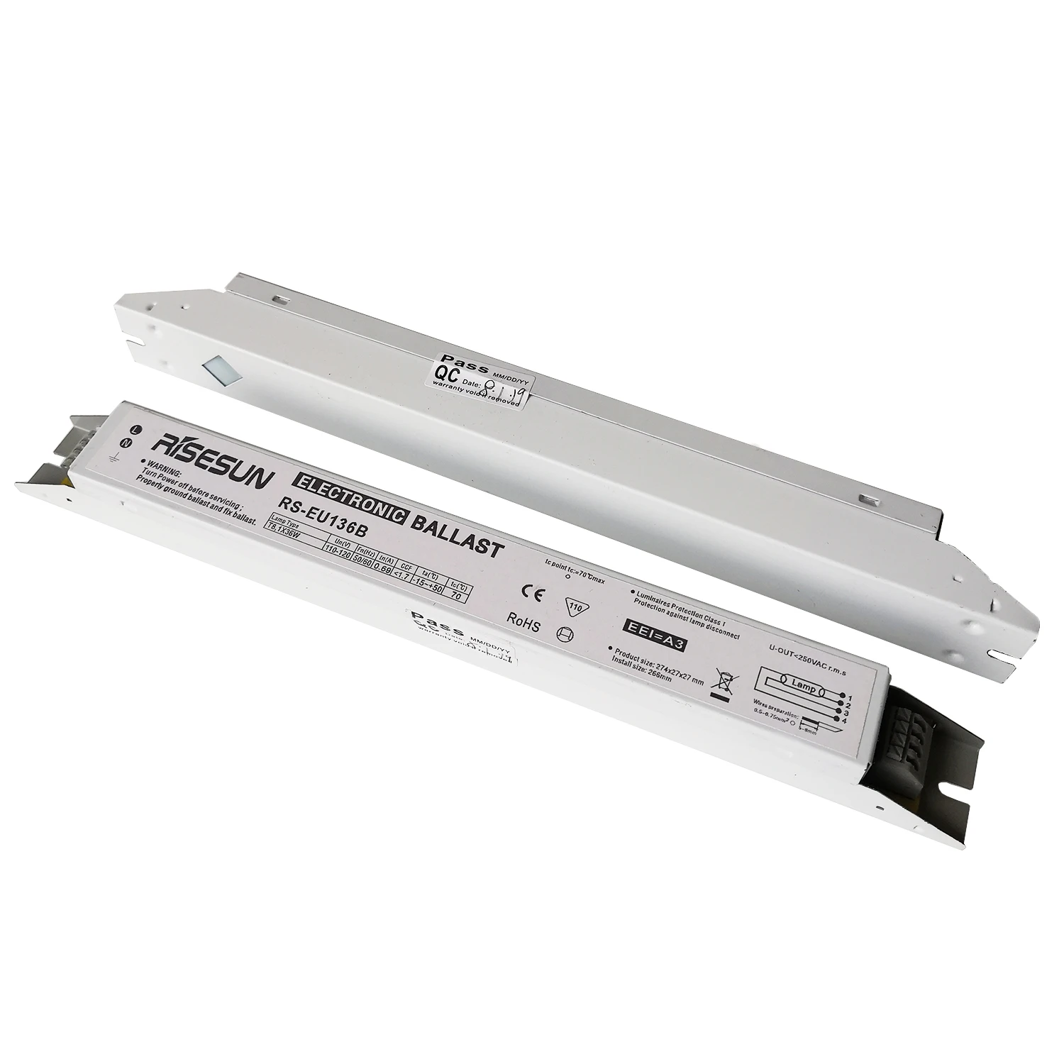 Risesun RS-EU136B 110V 36WX1 T8 VU Lamp Electronic Ballast стартер освещения EEI = A3 2 шт. в упаковке | Лампы и
