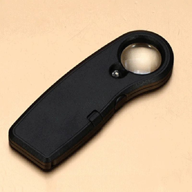 Optical K9 High Quality With LED Light Magnifier 20 Times Portable Handheld Magnifying Glass Jewelry | Инструменты