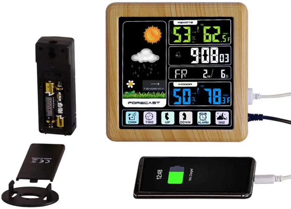 Оригинальные беспроводные Часы с сенсорным экраном многофункциональные часы