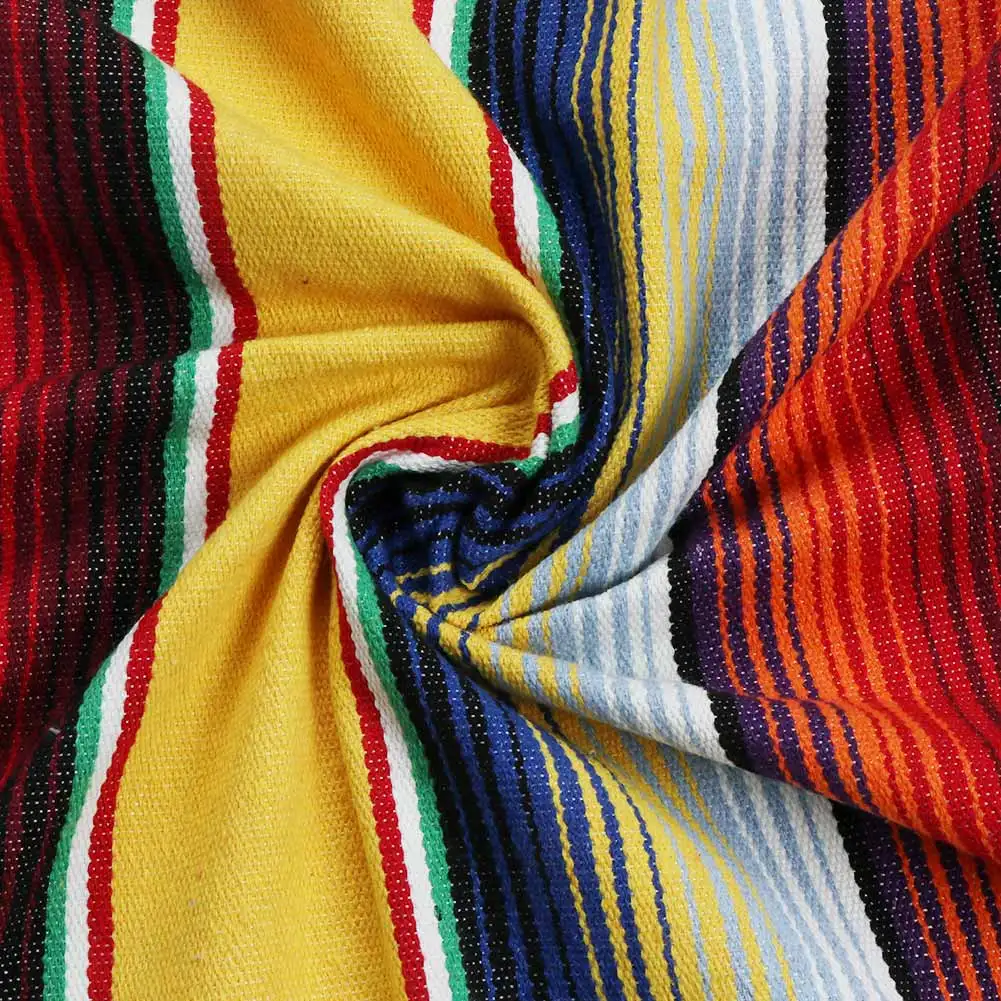 59х84 дюйма мексиканское покрывало полосатая скатерть вечерние украшения