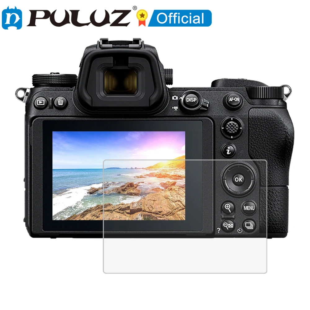 PULUZ защита для экрана камеры Nikon Z6 / Z7 2.5D с уровнем твердости 9H Закаленное стекло
