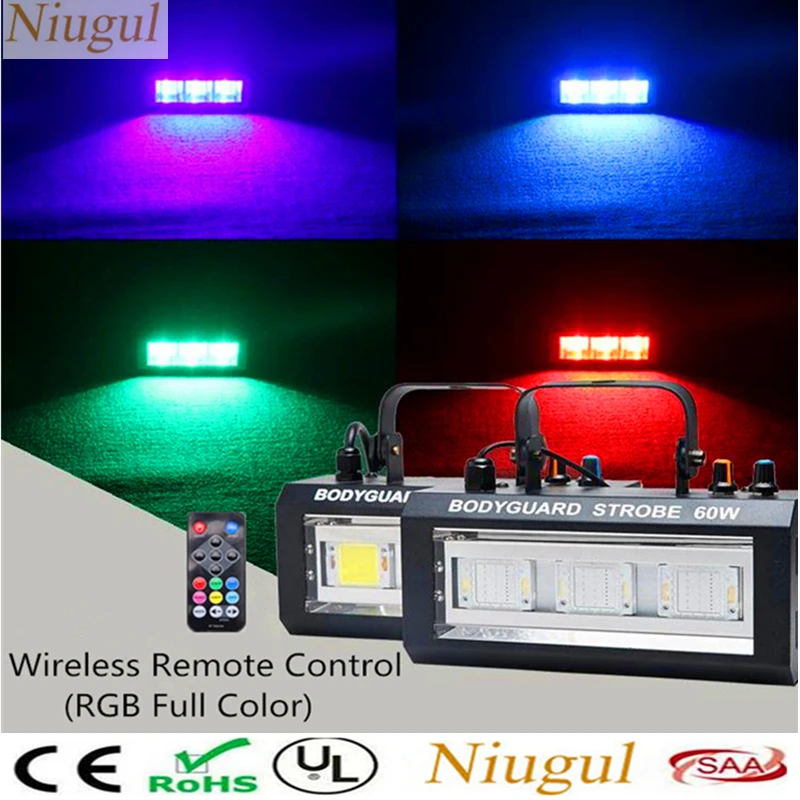 RGB 60 Вт светодиодный стробоскосветильник/фотостробоскоп/светодиодный