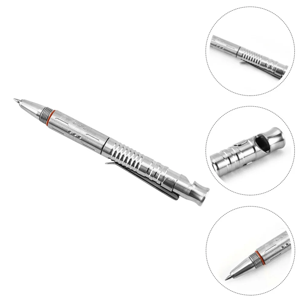 

1Pc Whistle Broken Window Pen Camping Whistle Self-defensive Pen for Woman