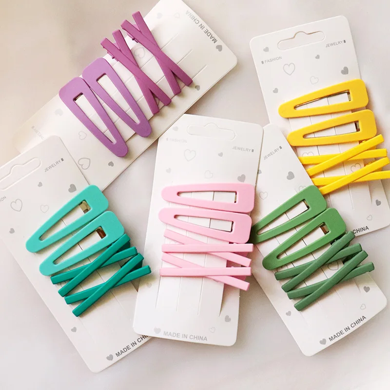 Женская заколка для волос винтажная Геометрическая ярких цветов 4 шт./лот| |