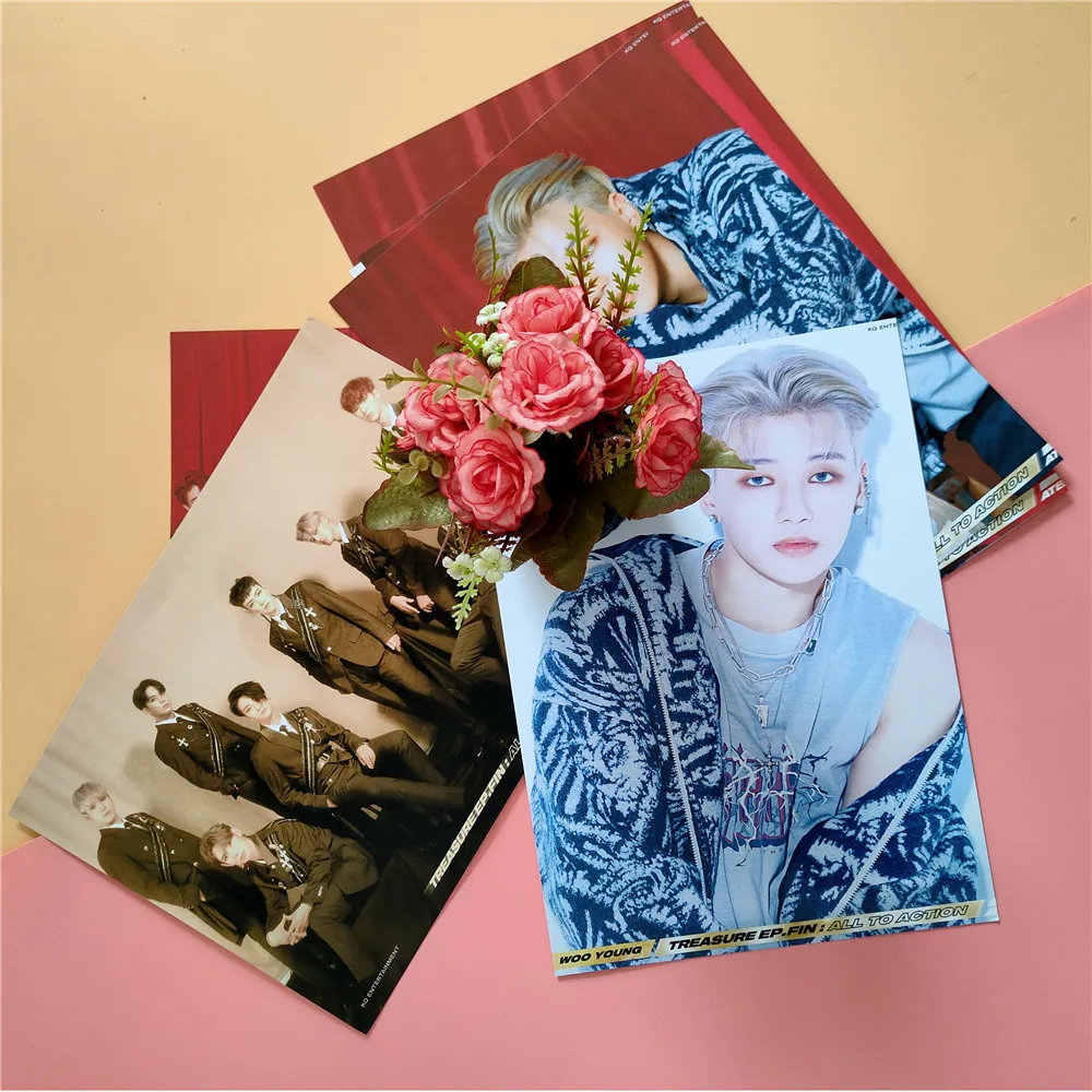 2 шт./компл. Фотокарта Kpop ATEEZ WONDERLAND альбом TREASURE EP. FIN: все в действие Lomo карты Новые