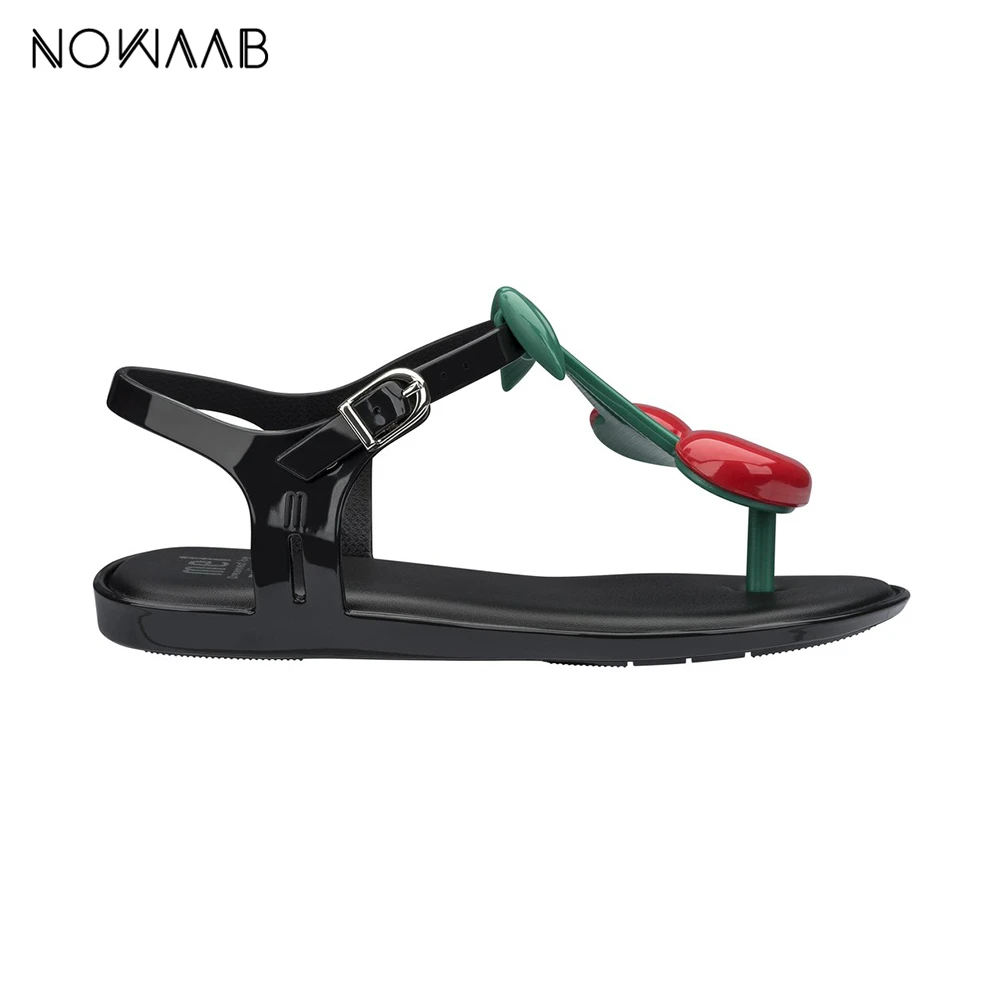 Женские сандалии на плоской подошве Melissa Cherry желейные босоножки новинка 2019 |