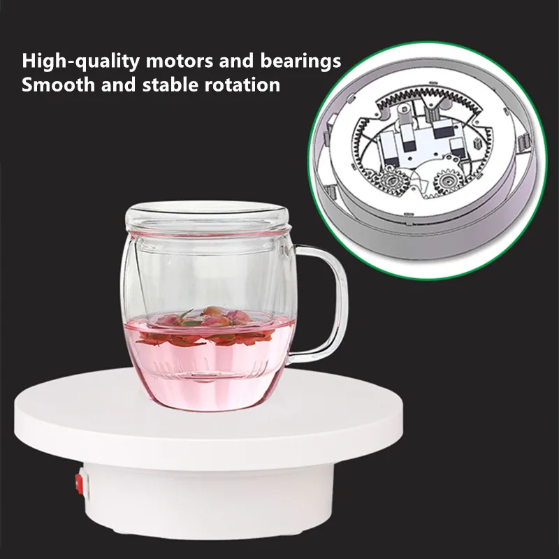 Вращающийся поворотный стол для фотографий с USB-регулятором скорости вращения на