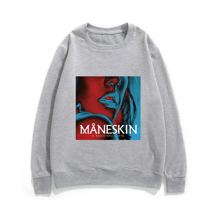 

Maneskin Print Sweatshirts Unisex Hip Hop Pullover Men Women Oversized EU Size Streetwear Fashion Brand Creativity Sweatshirt