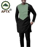african mens outfit dashiki clothing coats jacket and ankara pants 2 piece set wear clothes attireta1916039