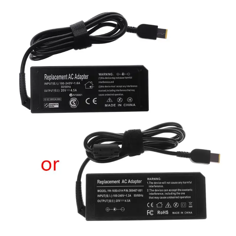 

20V 4.5A 90W AC Adapter Battery Charger Power Supply For Lenovo ThinkPad
