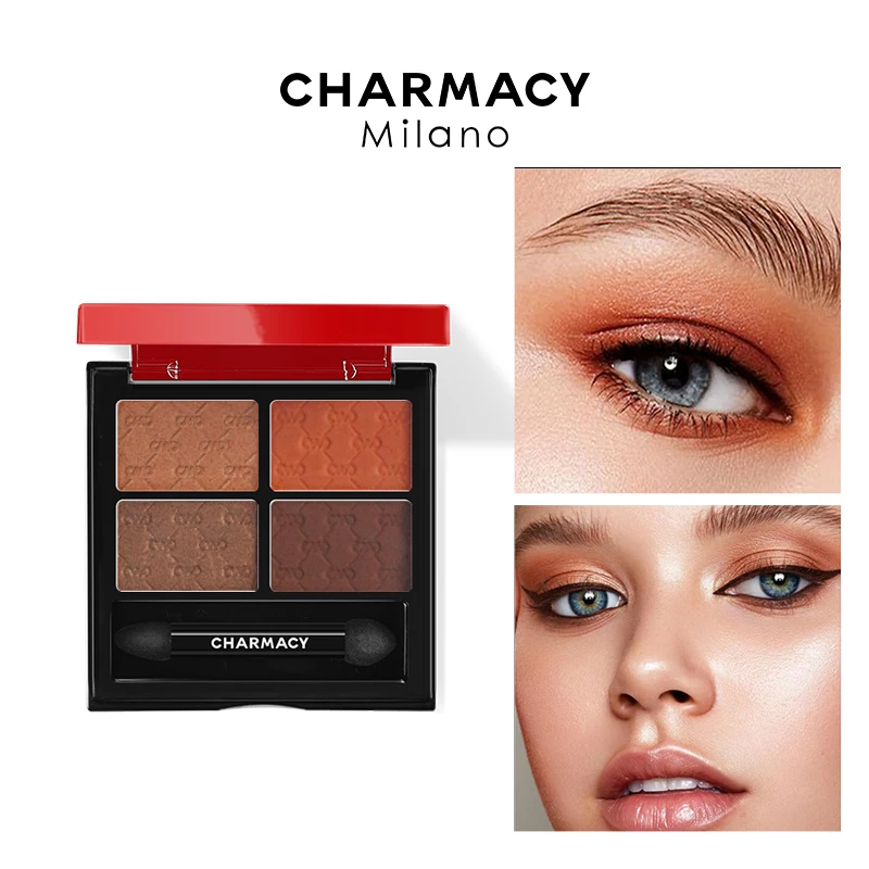 

CHARMACY 4 In 1 Colors Eyeshadow Palette Matte Eyeshadows Glitter Metallic Eyeshadow Pigment Eye Makeup Palette Cosmetic