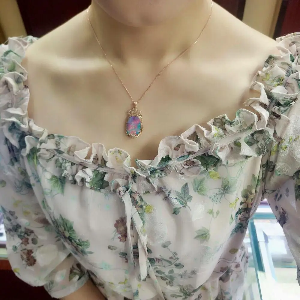 Ювелирные изделия из чистого 18 каратного розового золота AU750 100% натуральное