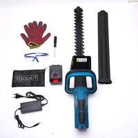 18v hedge trimmer cordless brushless hedge trimmer 2800rminweeding shear pruning saw woodworking chain saw for makita battery