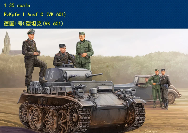 

Модель от Hobby Boss 82431 1/35 PzKpfw I Ausf C (VK 601) пластиковая модель комплект hobbyboss
