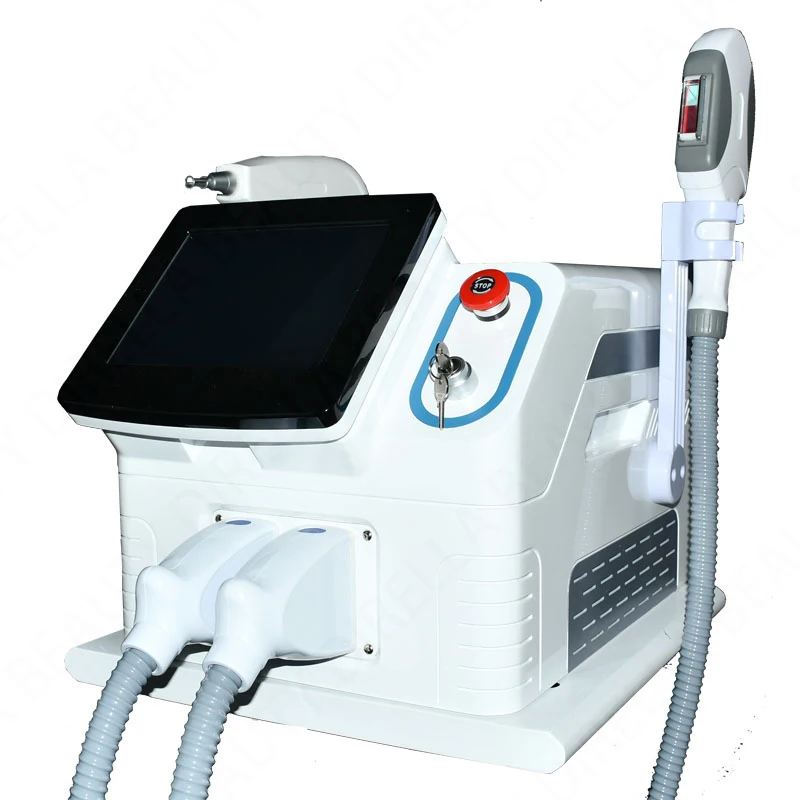 Remoção da Tatuagem a Laser Máquina de Descascamento Carbono para Salão de Beleza com 2 Alta Qualidade Ipl Hair & nd Yag Alças Opt – Shr